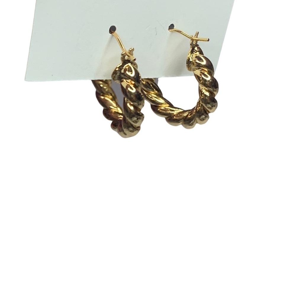 Gold hoops - Picture 4 of 4